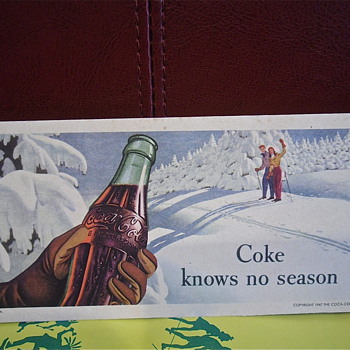 Coke Knows No Season Blotter