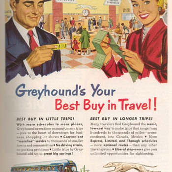 1952 - Greyhound Bus Advertisements - Advertising