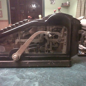 Early 1900's Wales Adding Machine / Beautiful Beveled Glass Sides