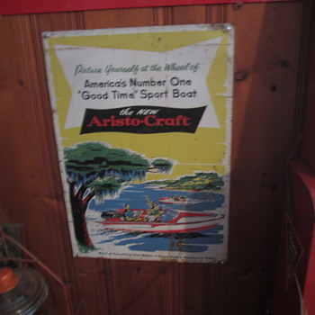 Aristcraft boat sign metal - Advertising