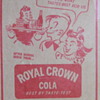 Old Dr. Pepper & Royal Crown Cola ads inside yearbook dust covers