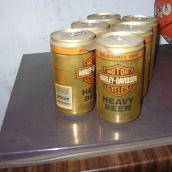 1988 6 pack of harley davidson beer