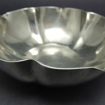 Pewter Dish Wrought By L. Whitney