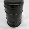 ANTIQUE BLACK THREADLESS GLASS INSULATOR "WADE STYLE"