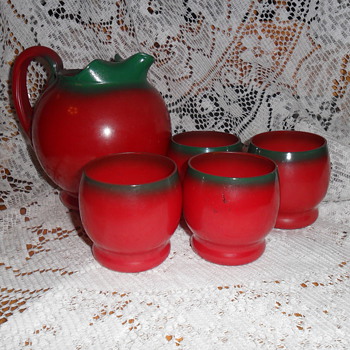 Trying to figure out this vintage juice set! - Glassware