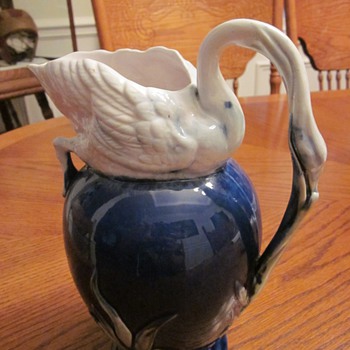 Staffordshire Swan Neck Pitcher Circa 1870-1883