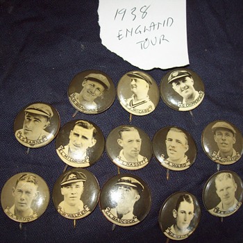 Don Bradman badges