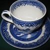 old willow tea cup and saucer