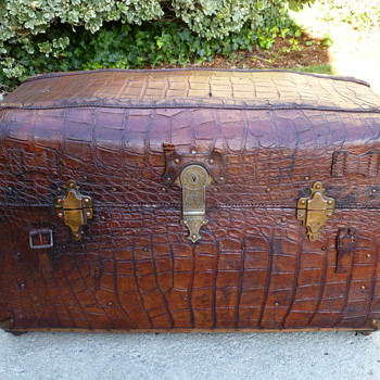 Alligator Covered Portfolio Trunk #1 - Furniture