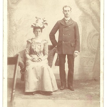 Cabinet Card of John LeRoy Mitchell & Malissa (Hartman) Mitchell