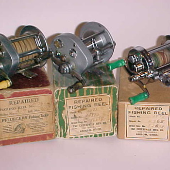 Collection of Pflueger Reel Repair Boxes
