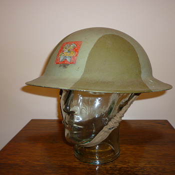 British WWII Royal Ordnace Factory steel helmet - Military and Wartime