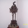 Oriental Bronze Dragon Incense Burner