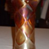 Carnival glass vase.