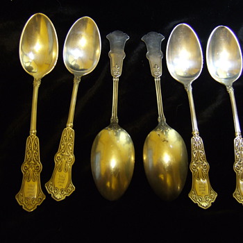 1870 -Very Rare- 6 tsp Conger and Webb Co. Chicago Ill.