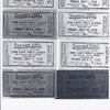 1936, 1937, 1938 and 1939 Chicago Clubs One lady only Tickets