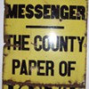Kent County Messenger Newspaper Porcelain sign.