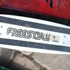 freestyle vintage aluminum skateboard