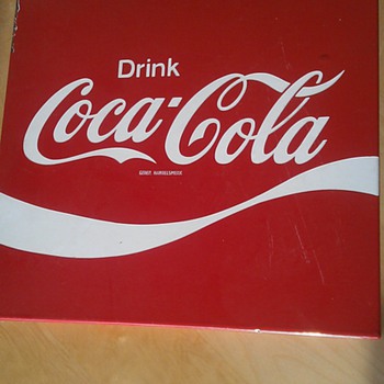 Coca Cola sign enamel  39 x 39 cm (15 x 15 inch), found it in Holland late 70`s