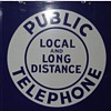 Local and Long Distance Public Telephone 11x11"