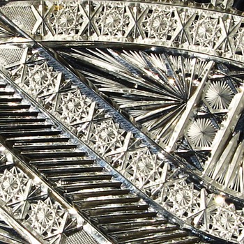 Second Lead Cristal Plate 19./20.Cent. Bohemian Brilliant Cut