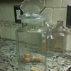 Franklin Caro Co glass candy container