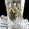 ENGRAVED & PAINTED BOHEMIAN VASE - UNKNOWN FACTORY