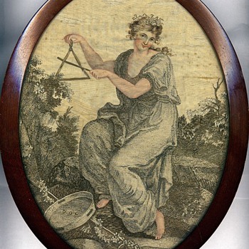 Women's Art: Antique sewing implements and tapestries, 1600s and on - Sewing
