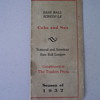 1932 chicago cubs and white sox schedule