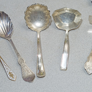 Unigue Sterling spoons set of 5