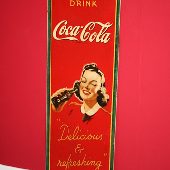 coca cola masonite sign