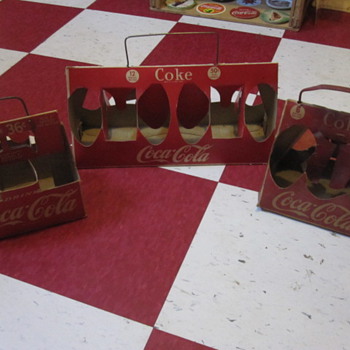 1950's Cardboard Coca-Cola Carriers