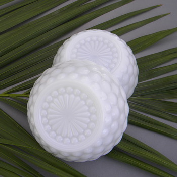 Anchor Hocking White Milk Glass - Bubble Pattern