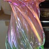 Beautiful Swirling Pink and Green Vase