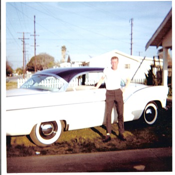 My 1955 Ford Fairlane Two Door Hard Top, Tri Tone Paint