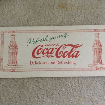 This coca cola blotter? - Coca-Cola