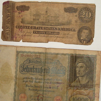 Foreign money- 1922- - US Paper Money