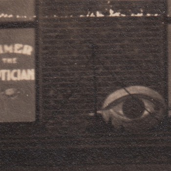 Optical Goods Folk Art Trade Sign Eyeglasses Store RPPC