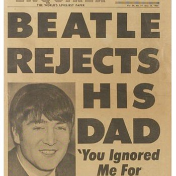National Enquirer-John Lennon cover- 1964 - Music