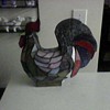 DALE TIFFANY STAINED GLASS ROOSTER LAMP