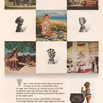 1955 - South Africa Travel Advertisement - Advertising