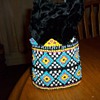 BEADED DRAWSTRING BAG