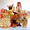 National Costume Dolls from all over the world (Grouped by color)