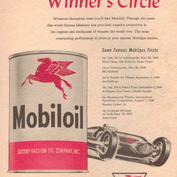 1950 - Mobil Oil Advertisement