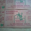 Washington Redskins Football Tickets vs Baltimore Colts  1950