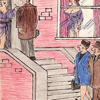 Horrible Risque Handmade Postcards (from the New Book by Jim Linderman) - Postcards