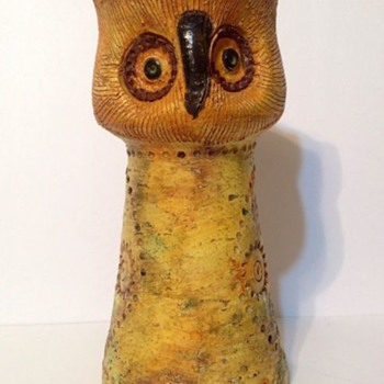 ROSENTHAL ALDO LONDI ITALIAN POTTERY OWL. - Art Pottery