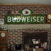 Green Porcelain Budweiser Neon Sign