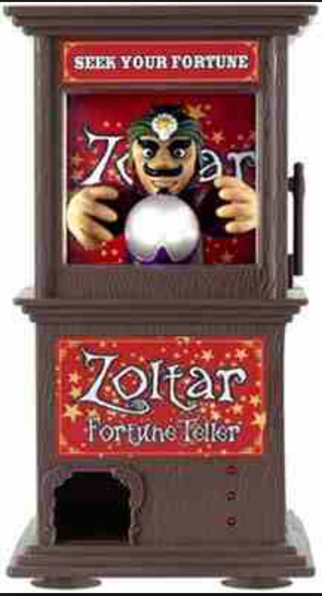Zoltar fortune teller (battery operated) from 1988 movie "Big