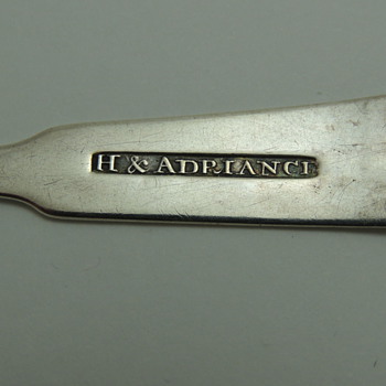 Coin Silver Spoon: H & Adriance